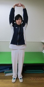 正しい姿勢を作る準備体操